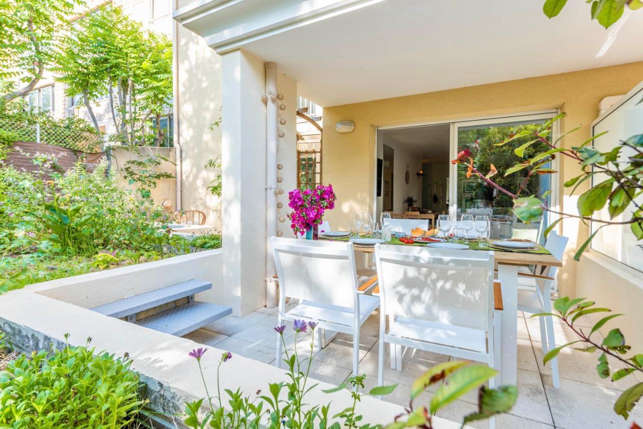 Bao Location: Tranquil Garden Retreat with Private Parking Apartment Toulon Exterior photo